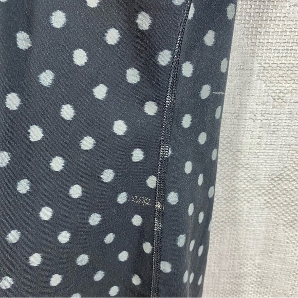 Lululemon Power Y Tank * Luon ghost dot black slate polka dots size 6 - Picture 7 of 9